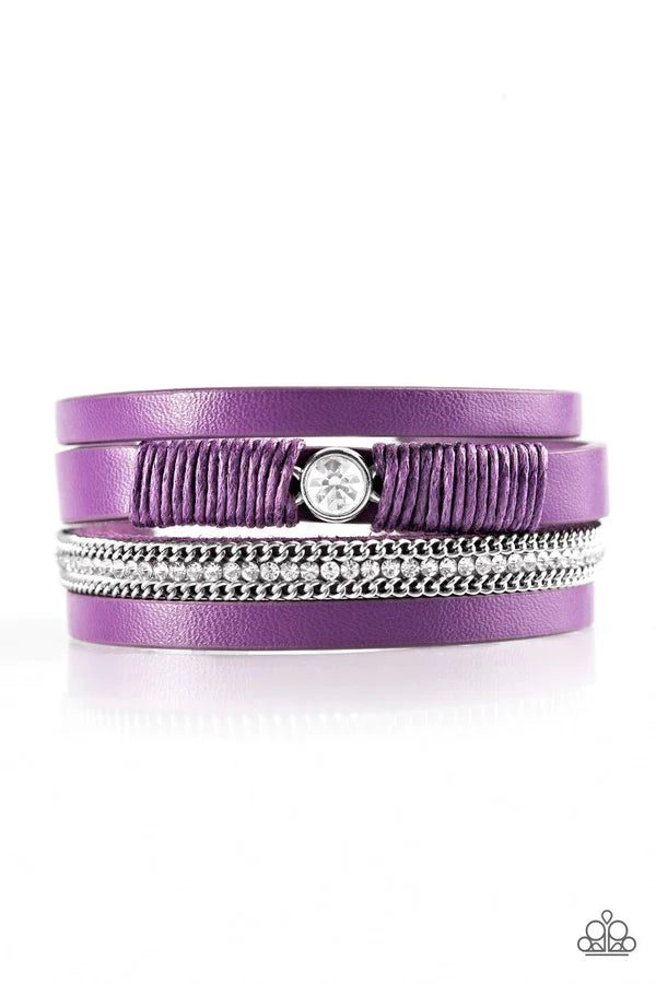 Catwalk Craze Purple Paparazzi Bracelet