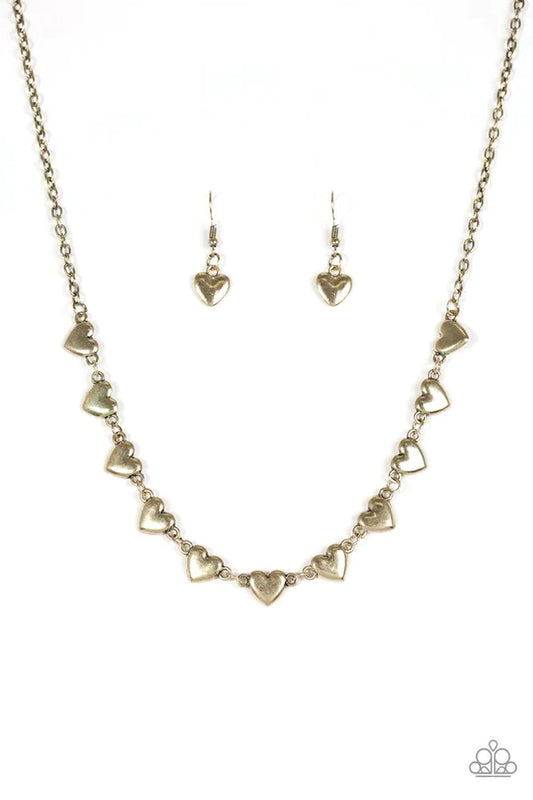 If My Heart Had Wings Brass Necklace
