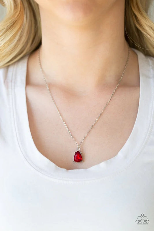 Classy Classicist Red Necklace