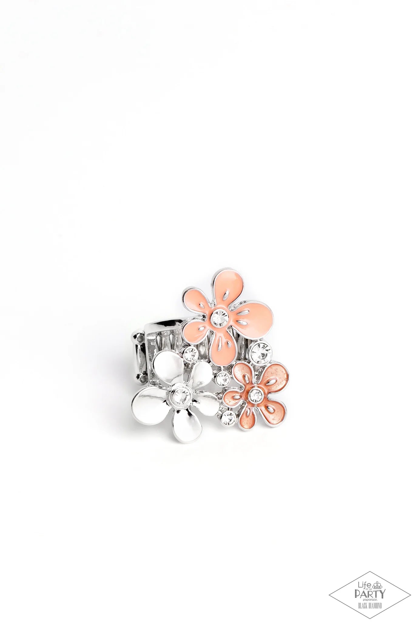 How Does Your Garden Grow Orange Paparazzi Ring