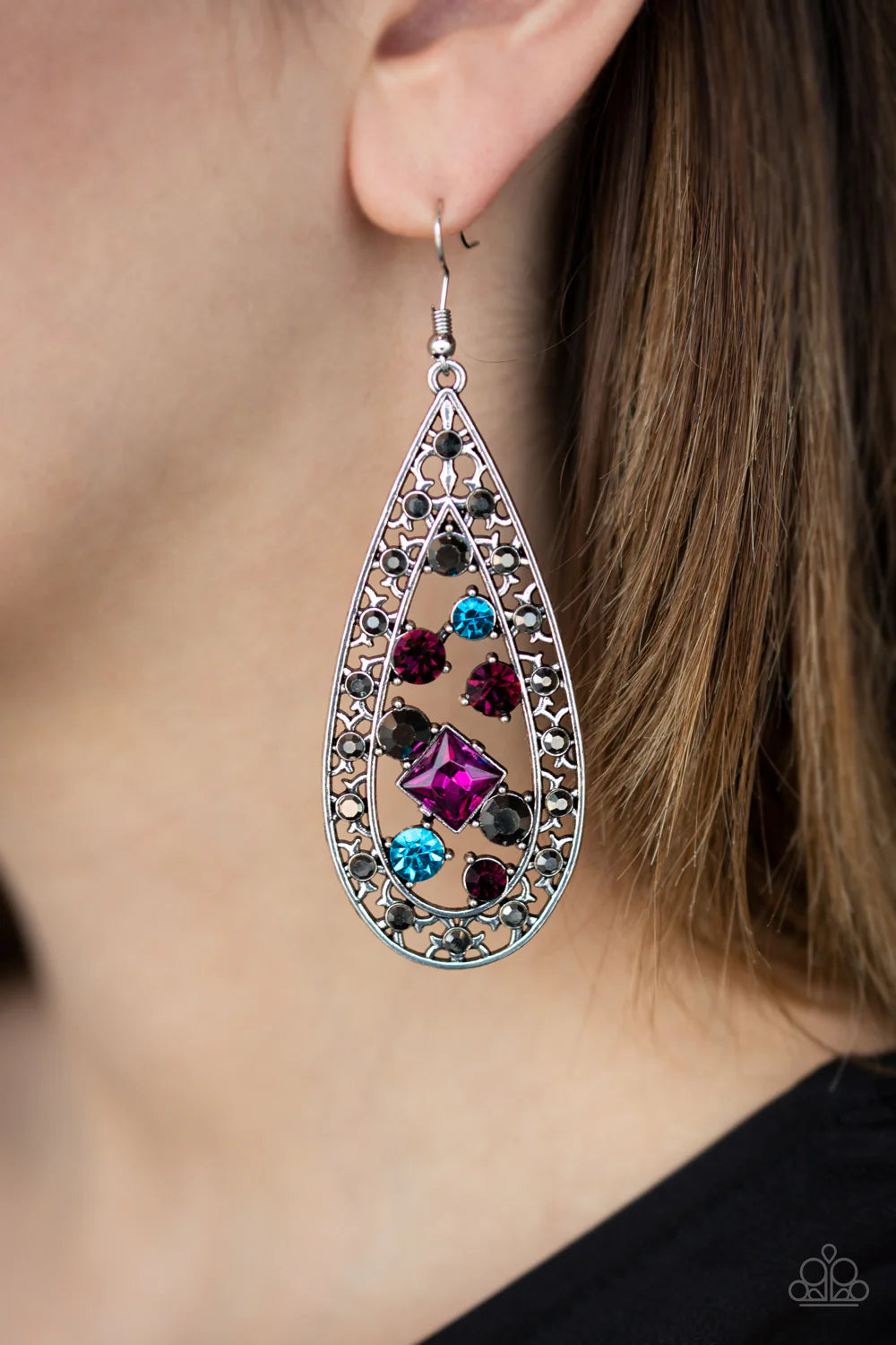 Drop-Dead Dazzle Multi Paparazzi Earrings