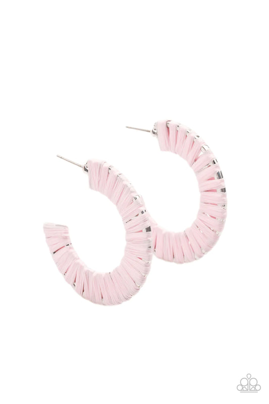 A Chand of RAINBOWS Pink Paparazzi Earrings