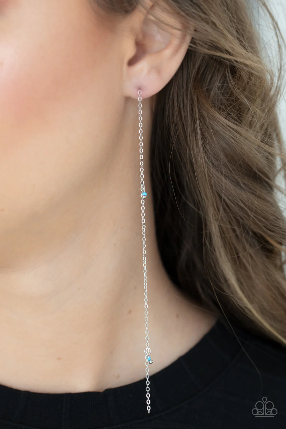 Dauntlessly Dainty Blue Paparazzi Earrings