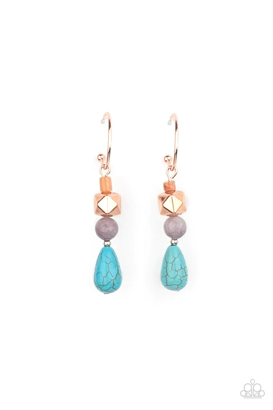 Boulevard Stroll Copper Earrings