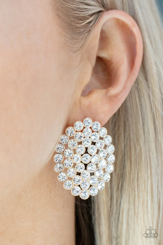 Drama School Dropout Gold Paparazzi Earrings