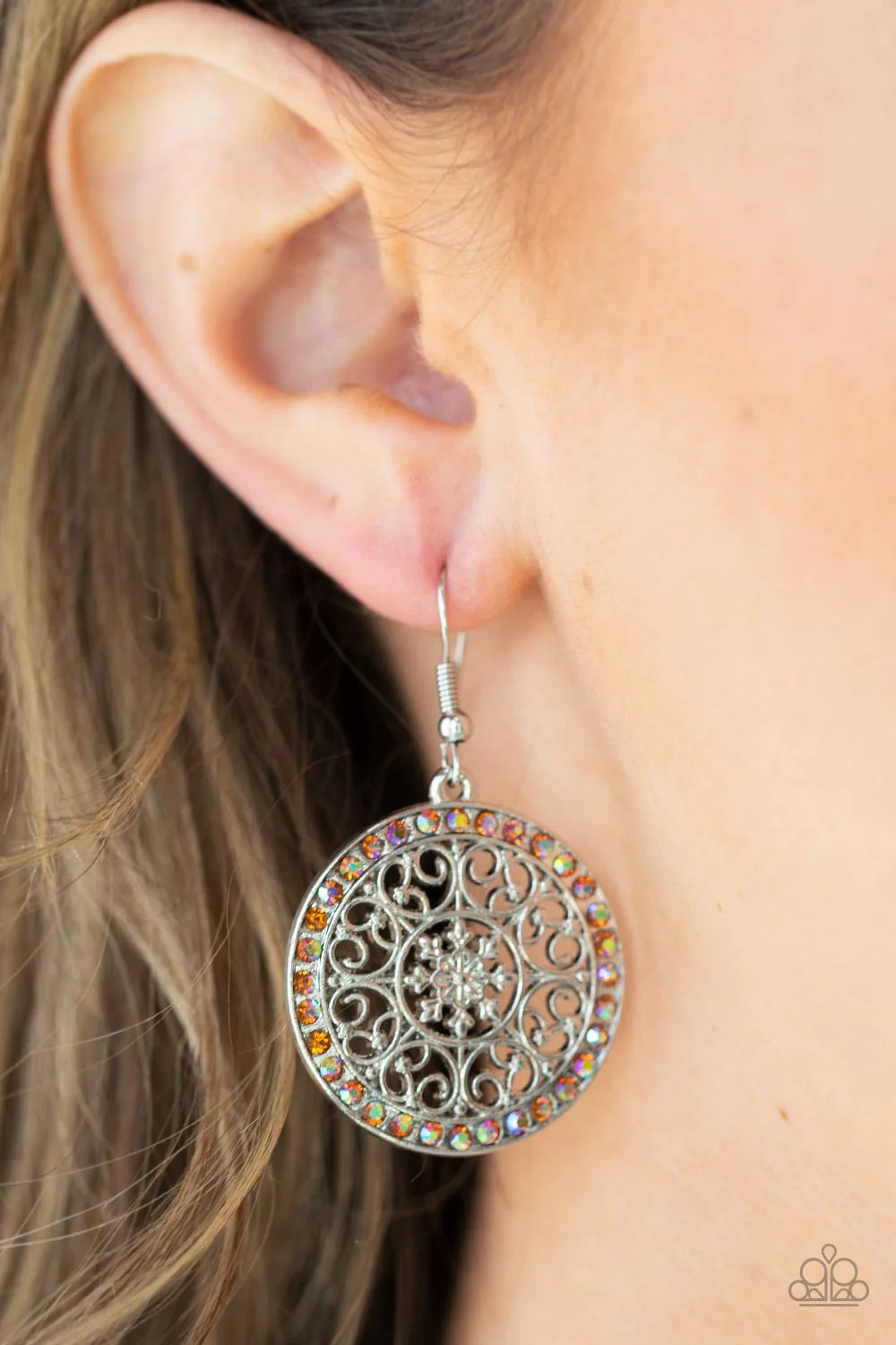 Bollywood Ballroom Orange Earrings