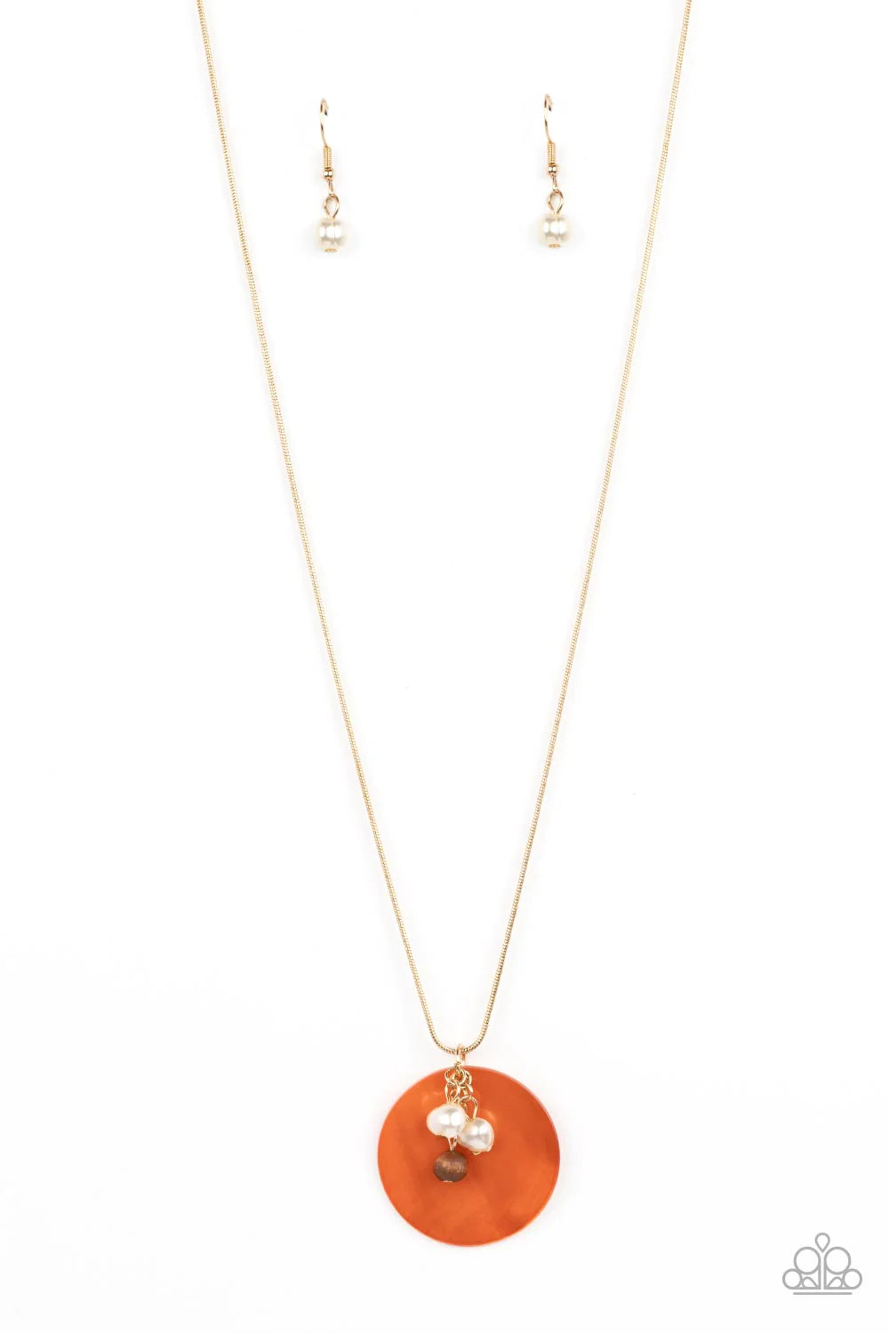 Beach House Harmony Orange Paparazzi Necklace