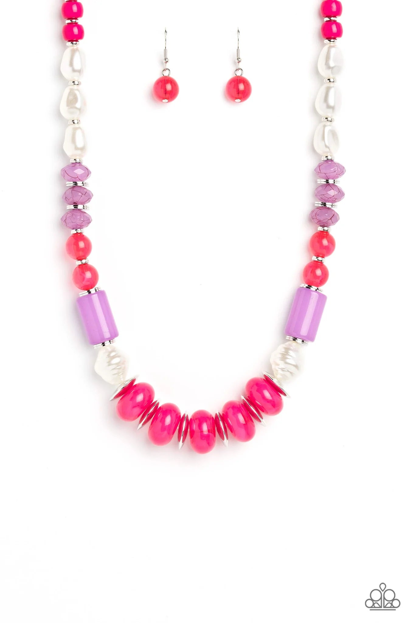 A SHEEN Slate Pink Paparazzi Necklace