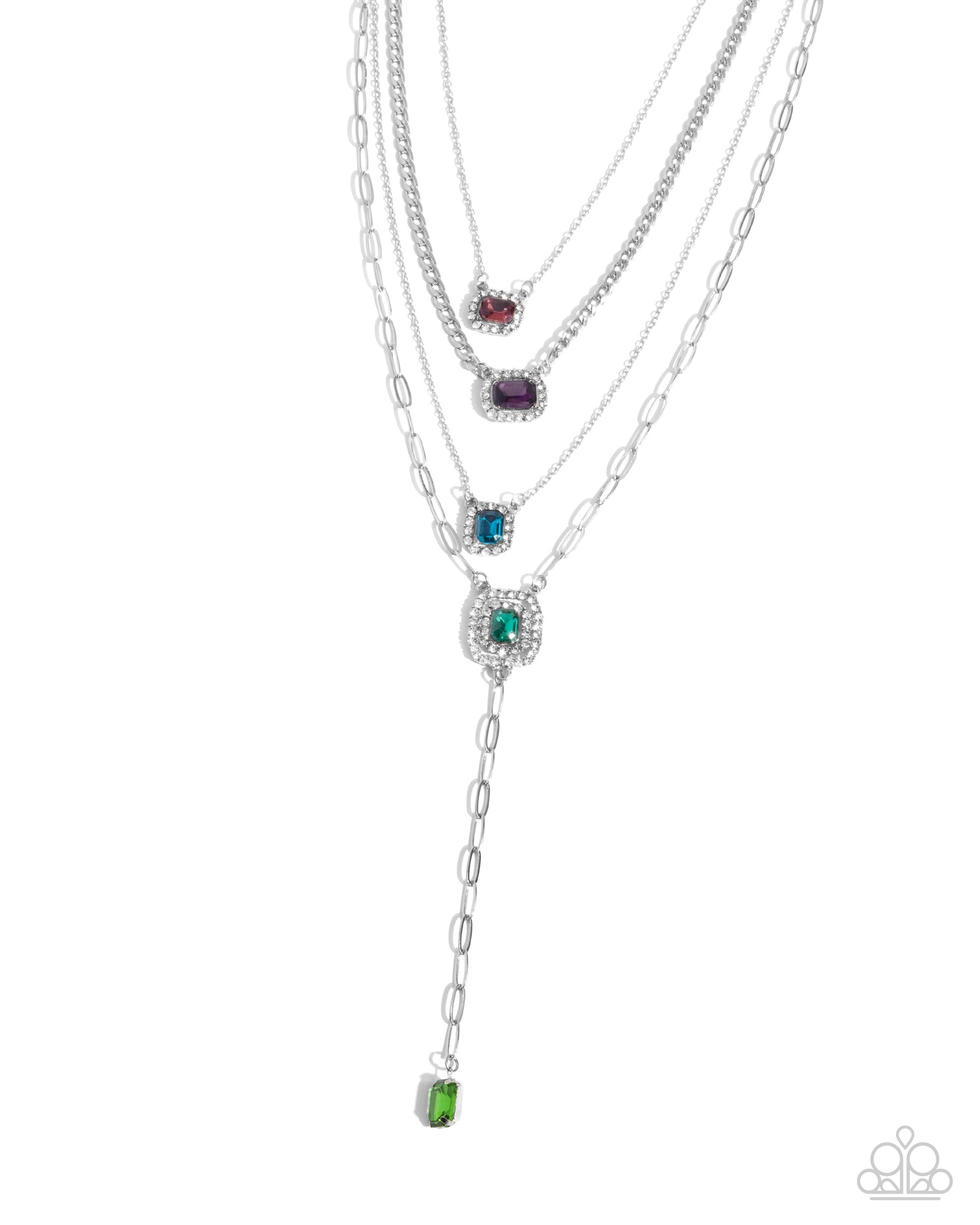Dazzle and Stretch - Multi Necklace 