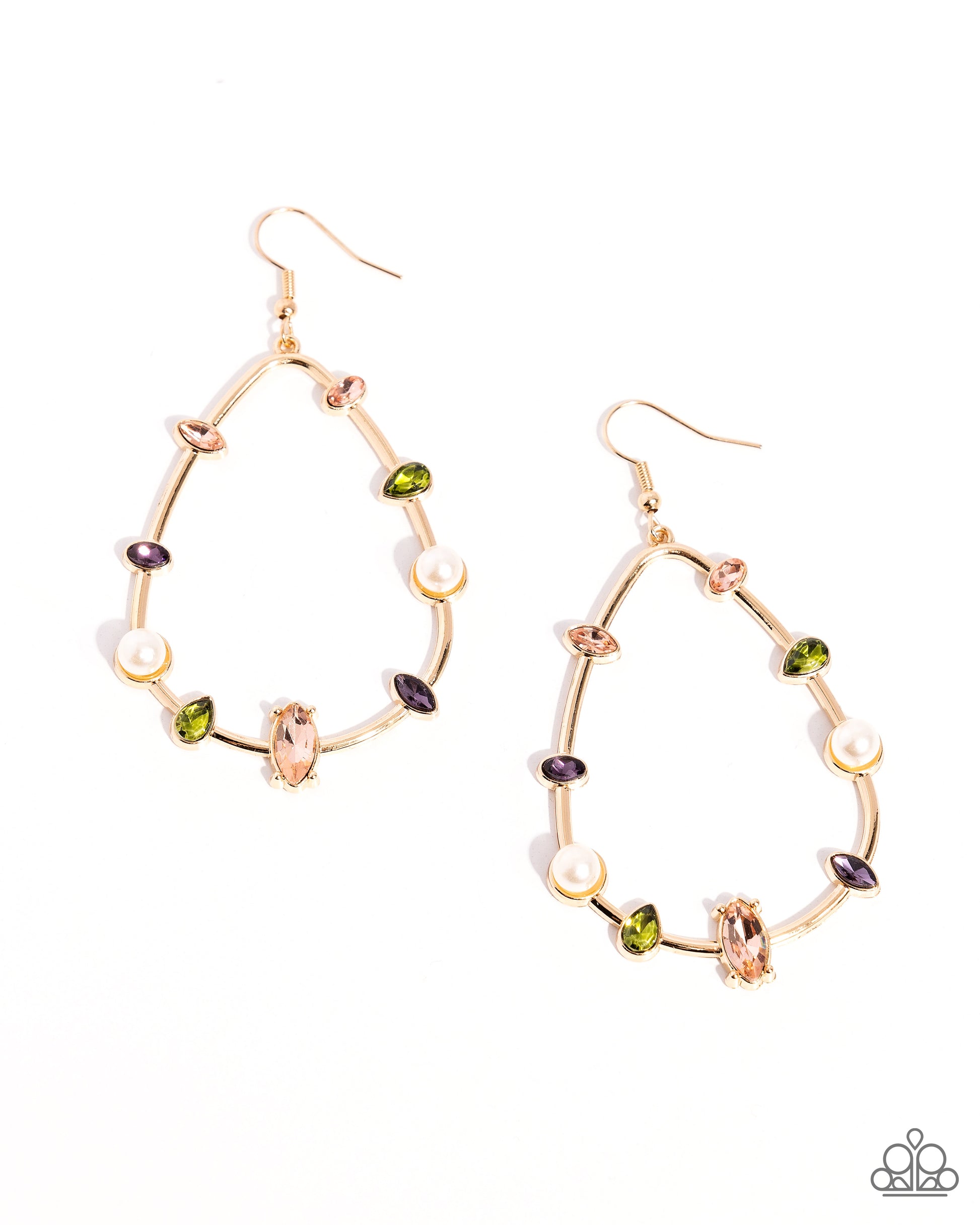 Dazzling Diversity - Gold Earrings 