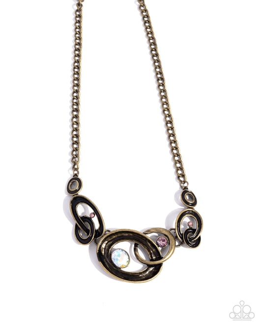 Manacled Melody - Brass Necklace