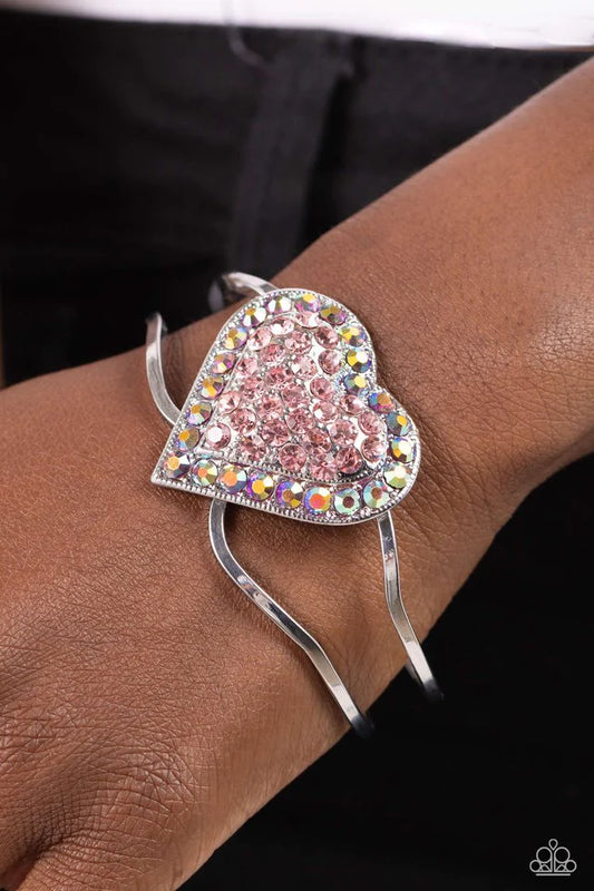 Flirtatious Finale Pink Bracelet