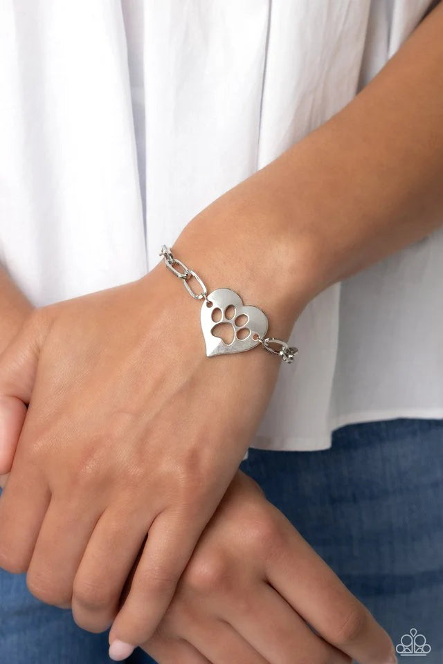 PAW-sitively Perfect Silver Bracelet