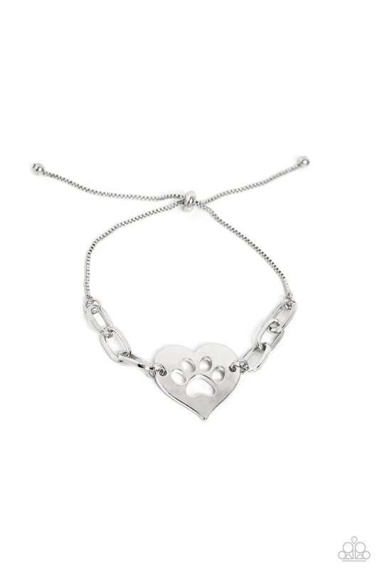 PAW-sitively Perfect Silver Bracelet