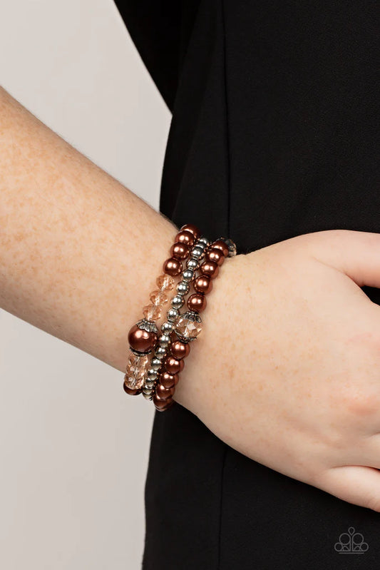 Positively Polished Brown Paparazzi Bracelet