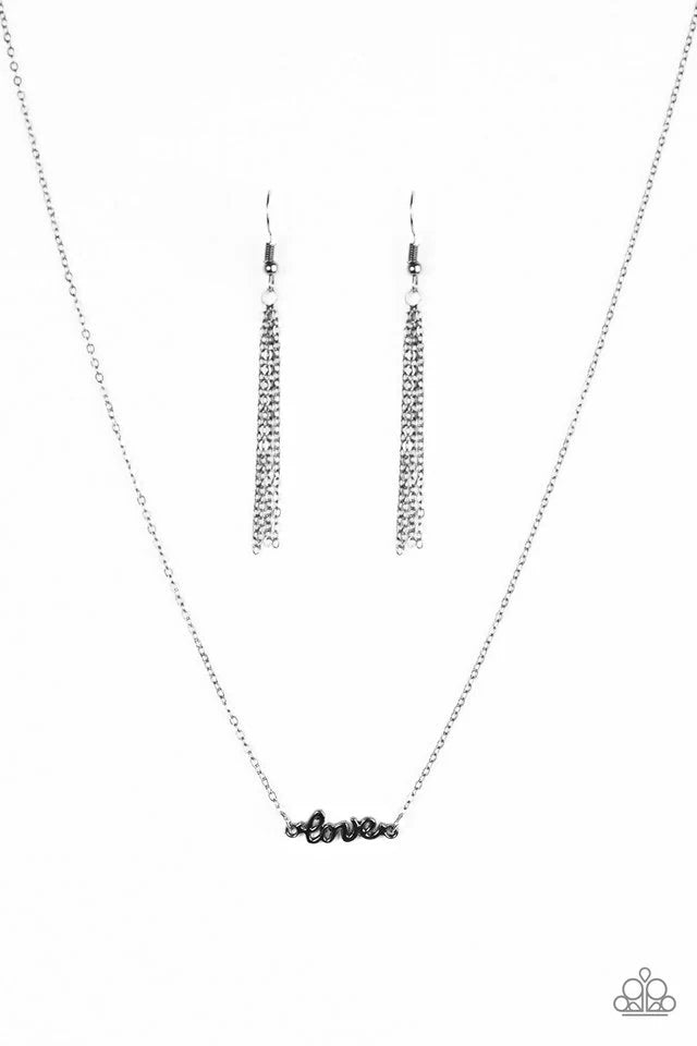 All My Love Black Paparazzi Necklace