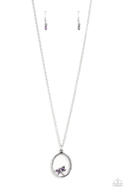 Dynamic Dragonfly Purple Paparazzi Necklace