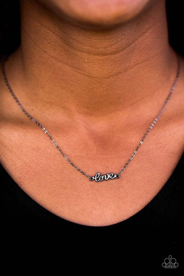 All My Love Black Paparazzi Necklace