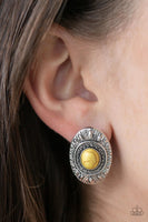Stone Tiki Yellow Earrings