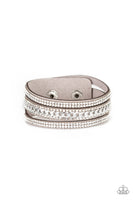 Rollin In Rhinestones - Silver Paparazzi Bracelet