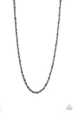 Paparazzi Instant Replay - Black Urban Men's Collection Necklace