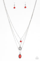 Southern Roots - Red Paparazzi Necklace