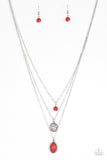 Southern Roots - Red Paparazzi Necklace