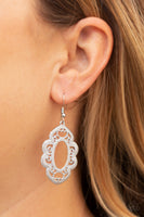 Mantras and Mandalas White Paparazzi Earrings