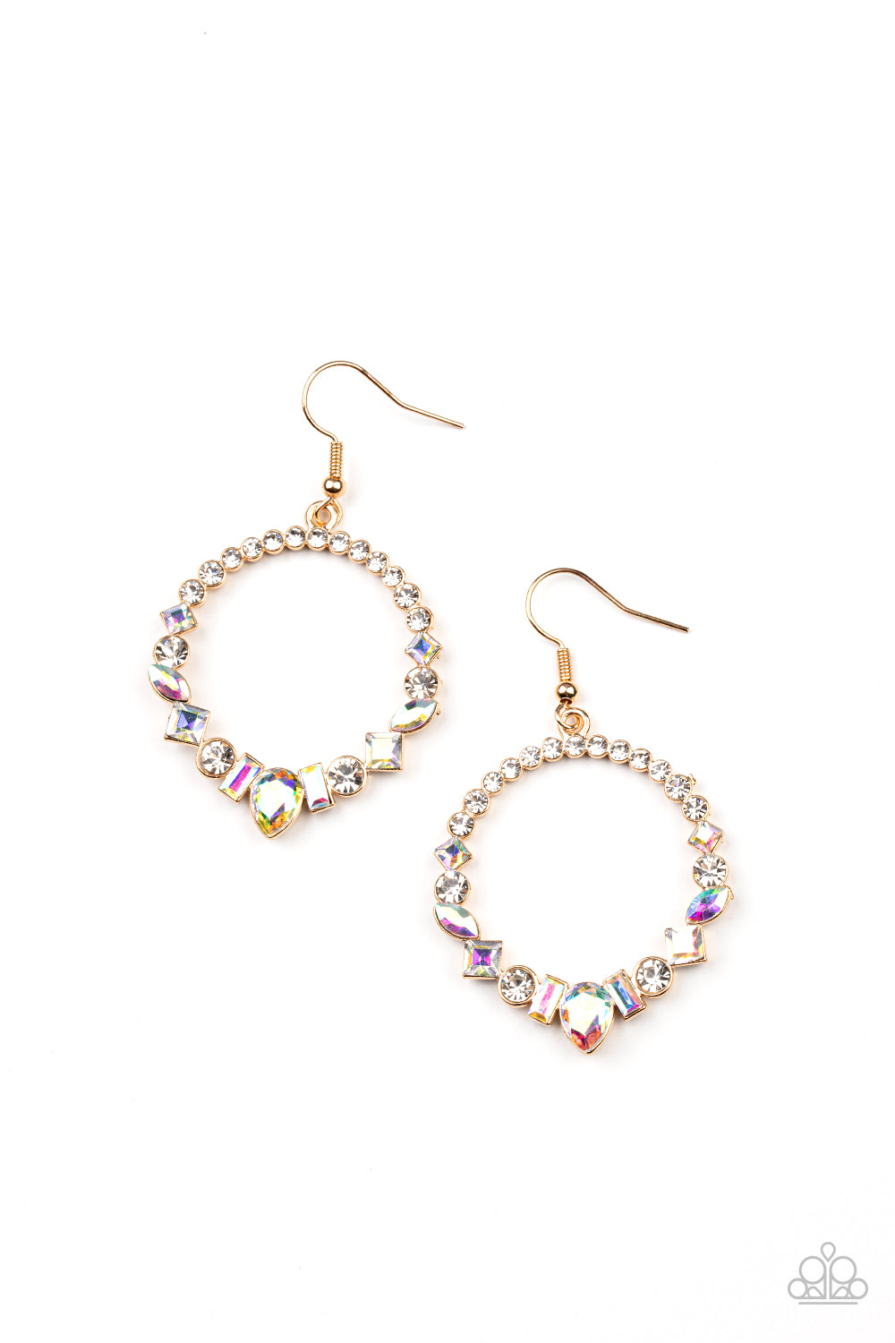 Revolutionary Refinement - Gold Paparazzi Earrings