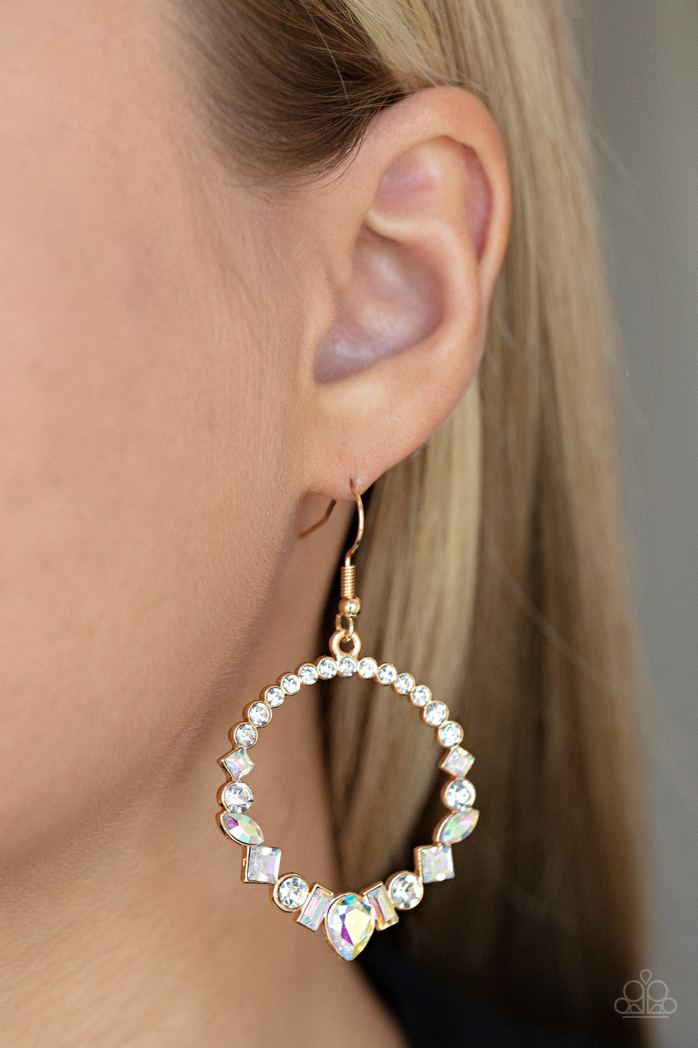 Revolutionary Refinement - Gold Paparazzi Earrings