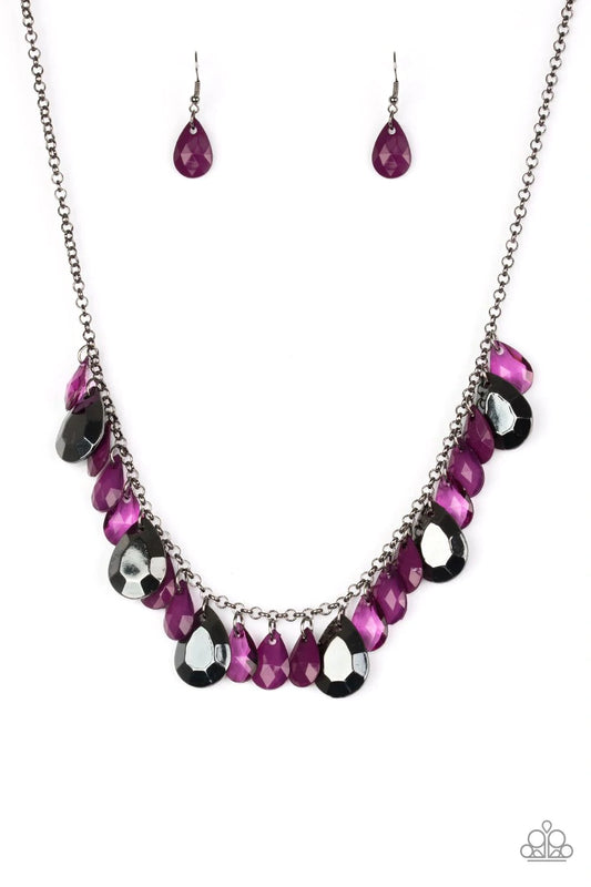 Hurricane Season - Purple Paparazzi Necklace