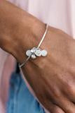 Marine Melody - White  Paparazzi Bracelet - Fashion Fix Exclusive February 2019
