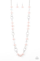 Paparazzi Prized Pearls - Pink Necklace