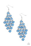 With All DEW Respect - Blue Paparazzi Earring