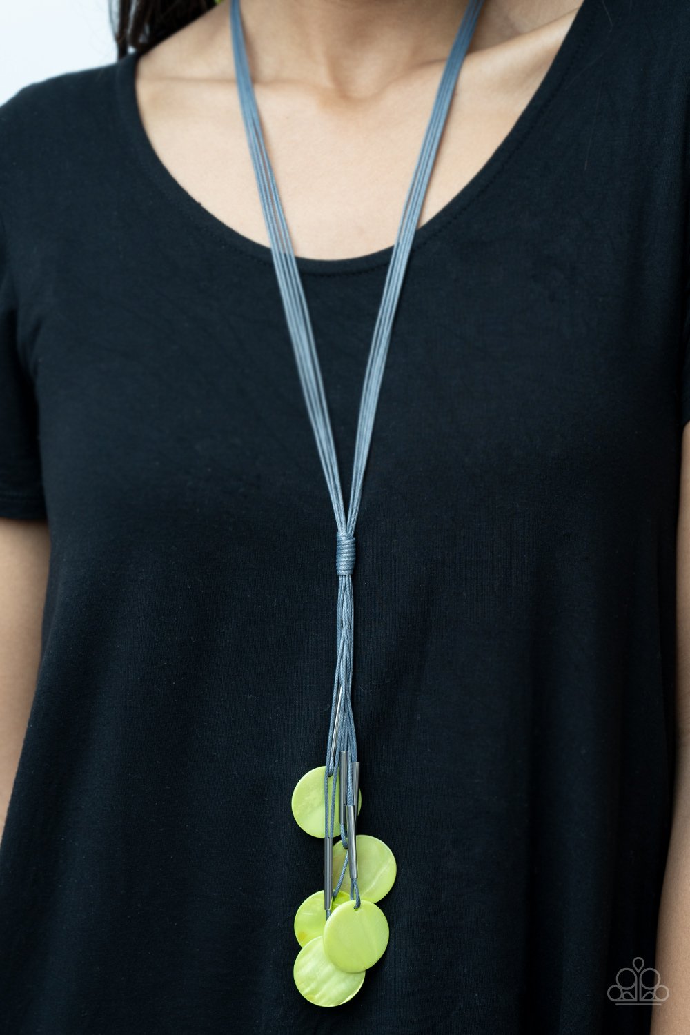 Tidal Tassels - Green Paparazzi Necklace