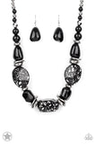 In Good Glazes - Black Paparazzi Blockbuster Necklace