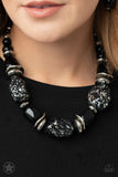 In Good Glazes - Black Paparazzi Blockbuster Necklace