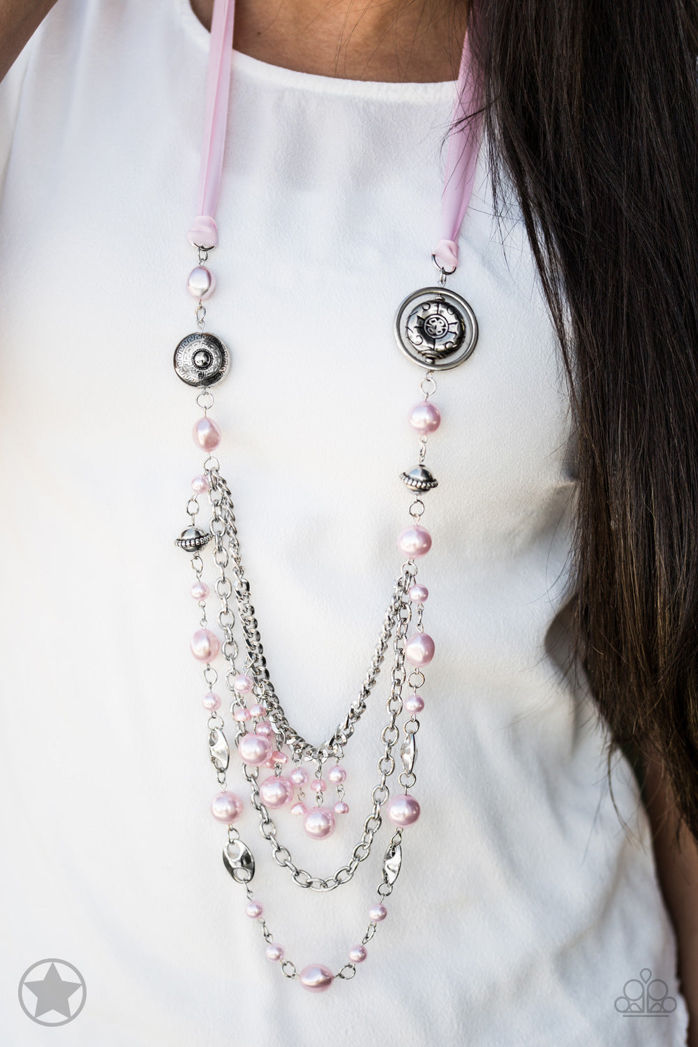 All The Trimmings - Pink Paparazzi Blockbuster Necklace