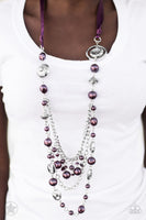All The Trimmings - Purple Paparazzi Necklace