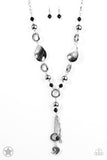 Total Eclipse Of the Heart-Silver Paparazzi Blockbuster Necklace