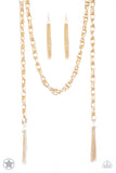 SCARFed for Attention - Gold Paparazzi Necklace