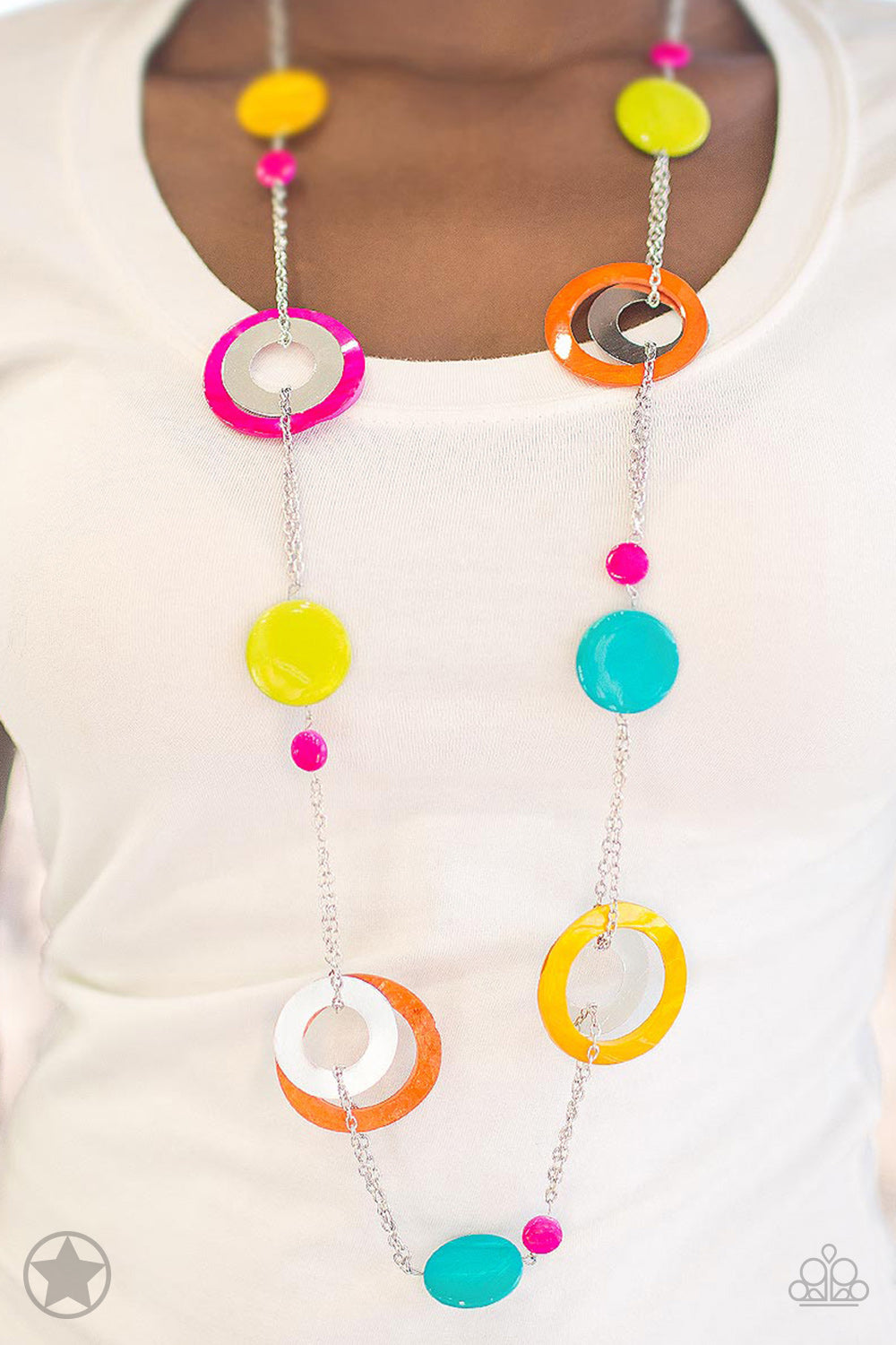 Kaleidoscopically Captivating Paparazzi Block Buster Necklace