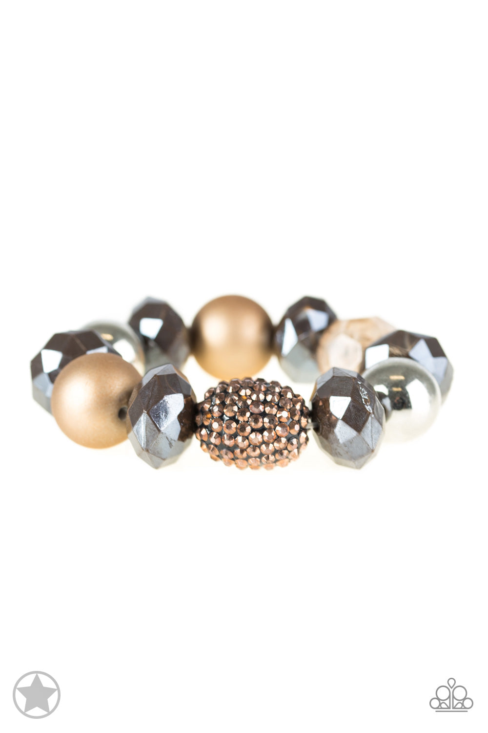 All Cozied Up Copper Paparazzi Blockbuster Bracelet