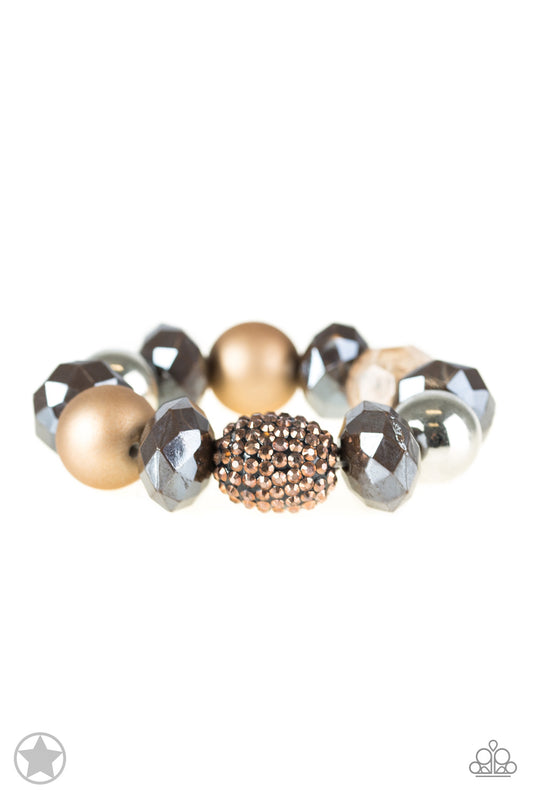 All Cozied Up Copper Paparazzi Blockbuster Bracelet