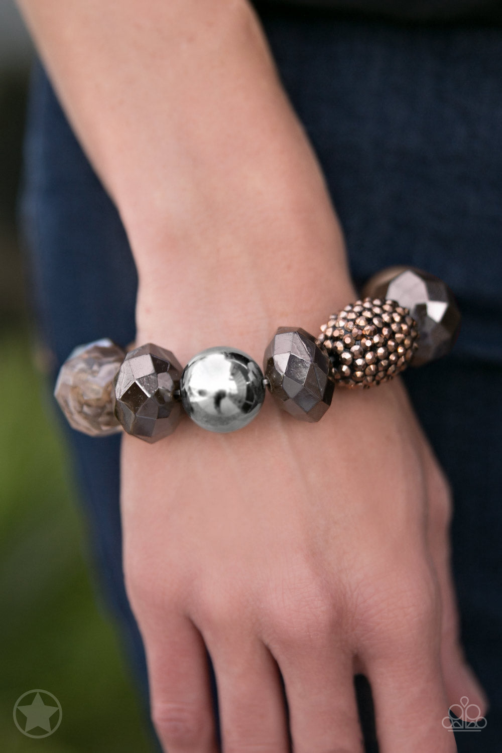 All Cozied Up Copper Paparazzi Blockbuster Bracelet