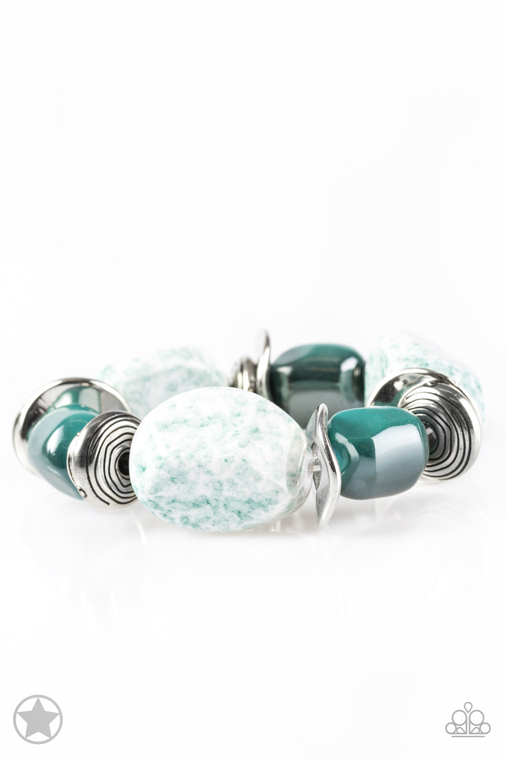Glaze of Glory - Blue Paparazzi Bracelet