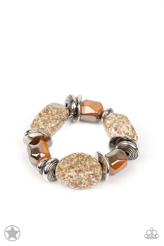 Glaze of Glory - Peach Paparazzi Bracelet