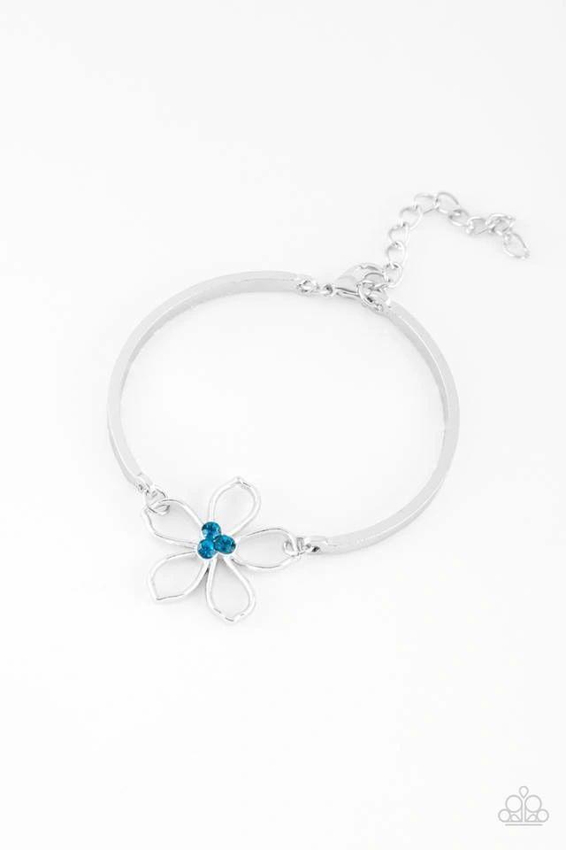 Hibiscus Hipster - Blue Paparazzi Bracelet