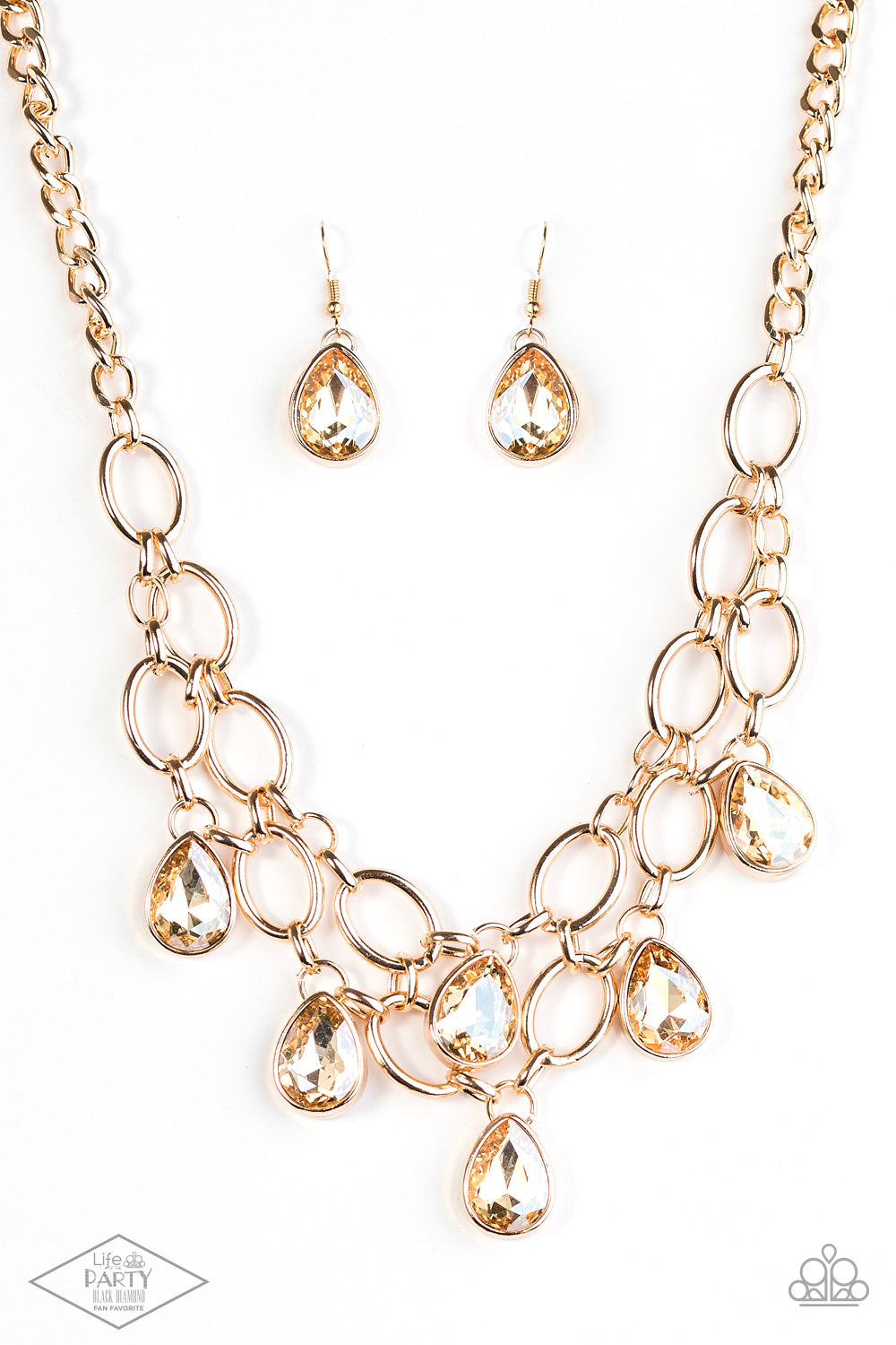 Show-Stopping Shimmer - Gold Paparazzi Necklace