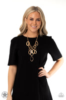 A Golden Spell Paparazzi Blockbuster Necklace